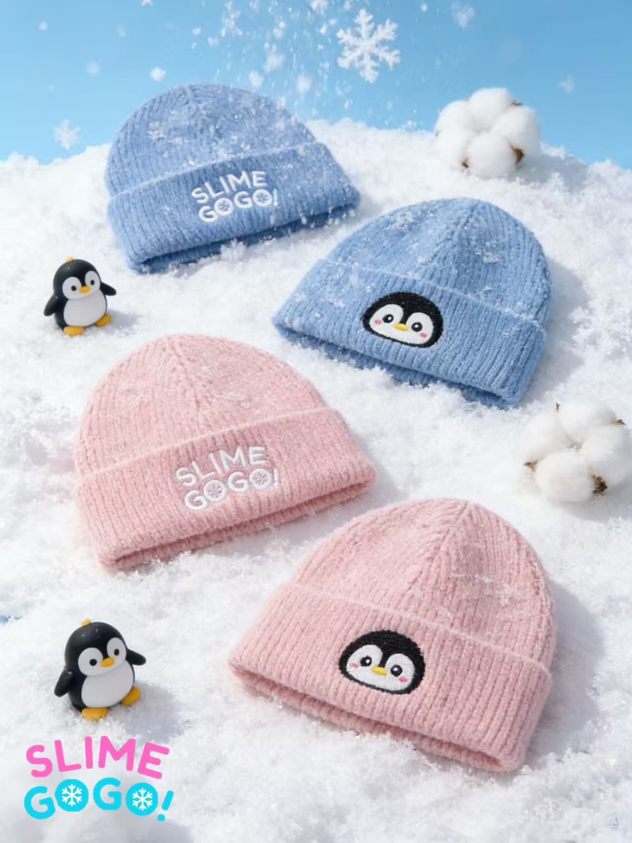 Surroundings: Winter Embroidered Hat Pink